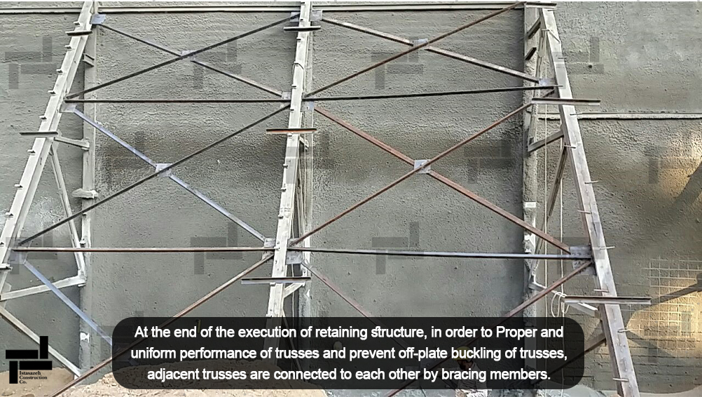 Connection of adjacent trusses in Janatabad project of Istasazeh Co.